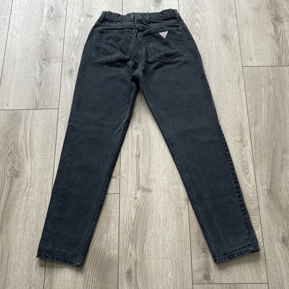 Guess Jeans Black Washed Denim Women’s 28 Waist High Rise 100% Cotton